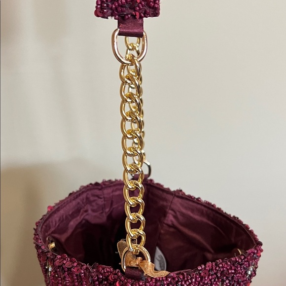 From India To You | Crimson Beaded “Go Team” Shoulder Bag - Picture 8 of 14